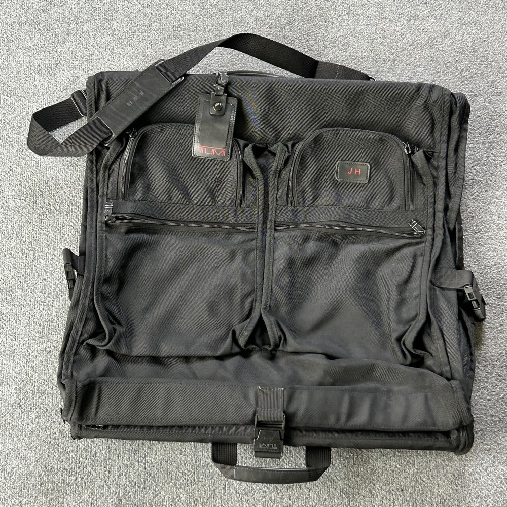 Tumi Garment Bag Black Ballistic‎ Nylon Travel Suit Carrier Soft Case Luggage